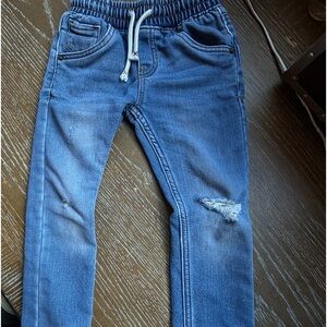 Cat and Jack 4T jogger/jeans elastic drawstring waist